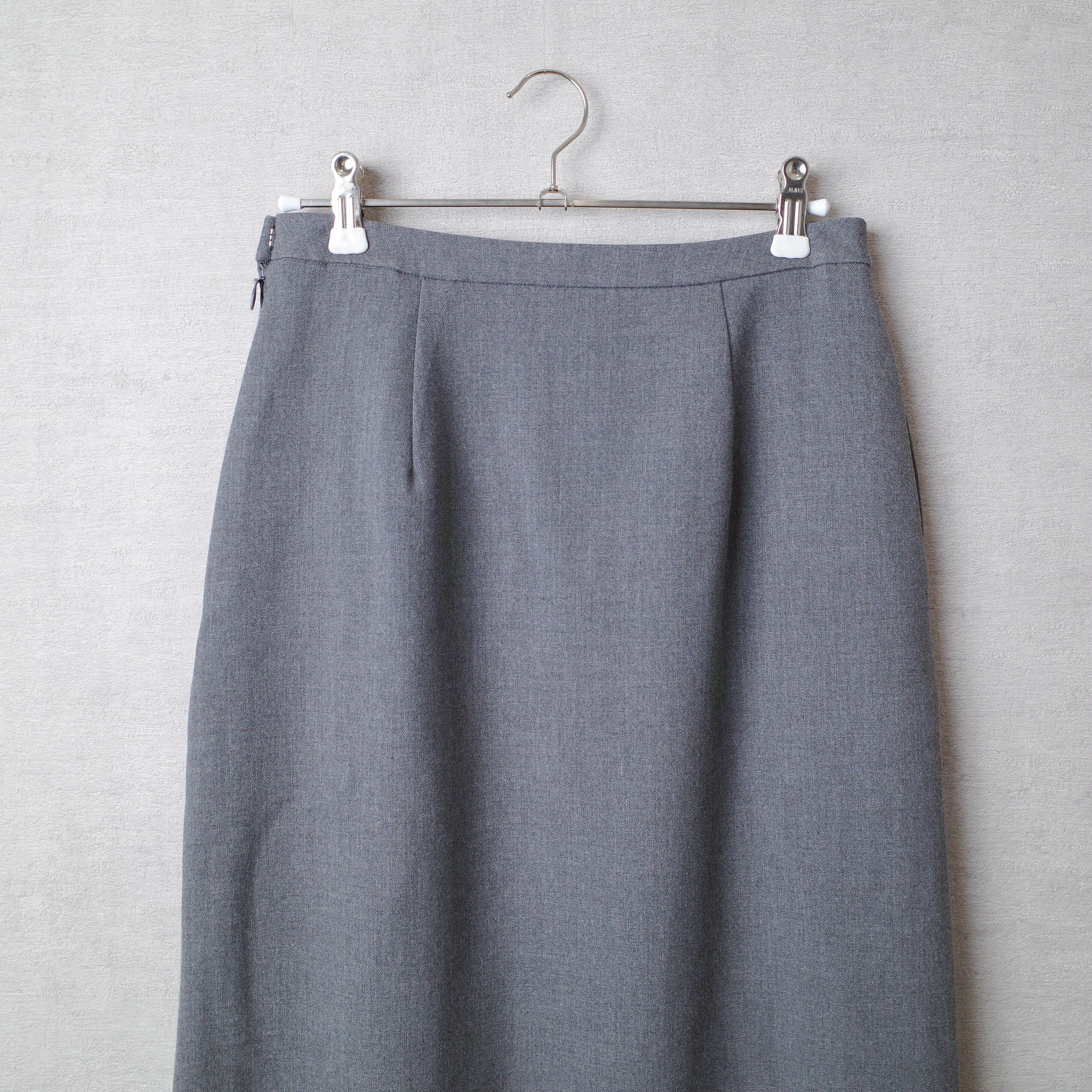 [NEW] RIM･ARK	SLIT SKIRT GRAY 460BAL31-0230