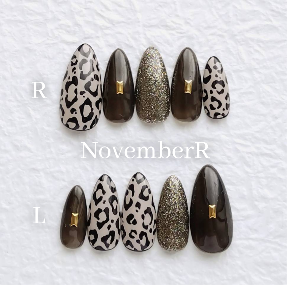 LA755☆大人シンプルレオパードネイルチップ | NovemberR 〰️ネイル