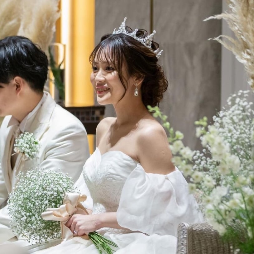 H-134 ウェディング アクセサリー【クリスタル プリンセス クラウン