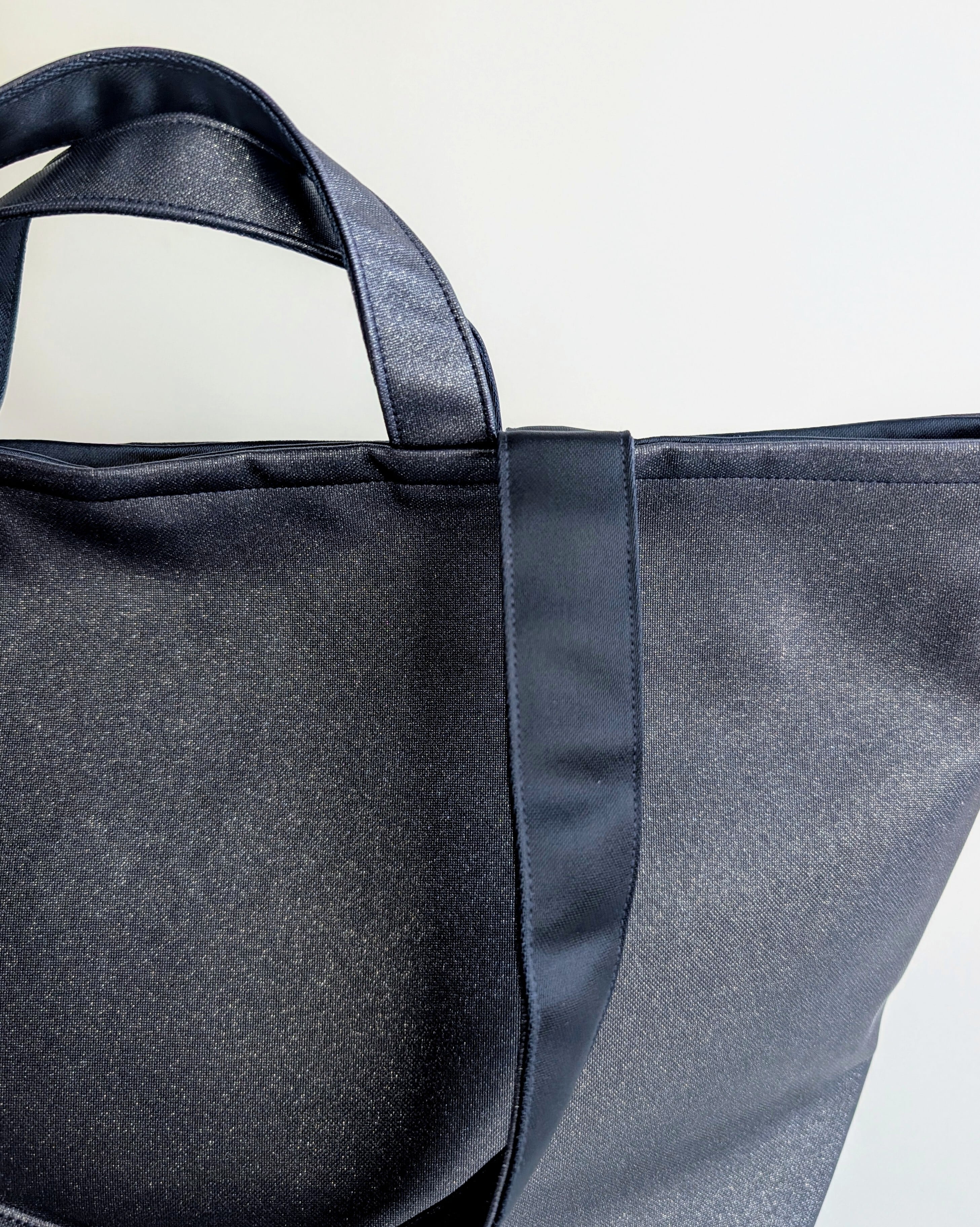 Kirara 刺繍ワッペン BIG tote Bag（ネイビー） | IrodorI petit
