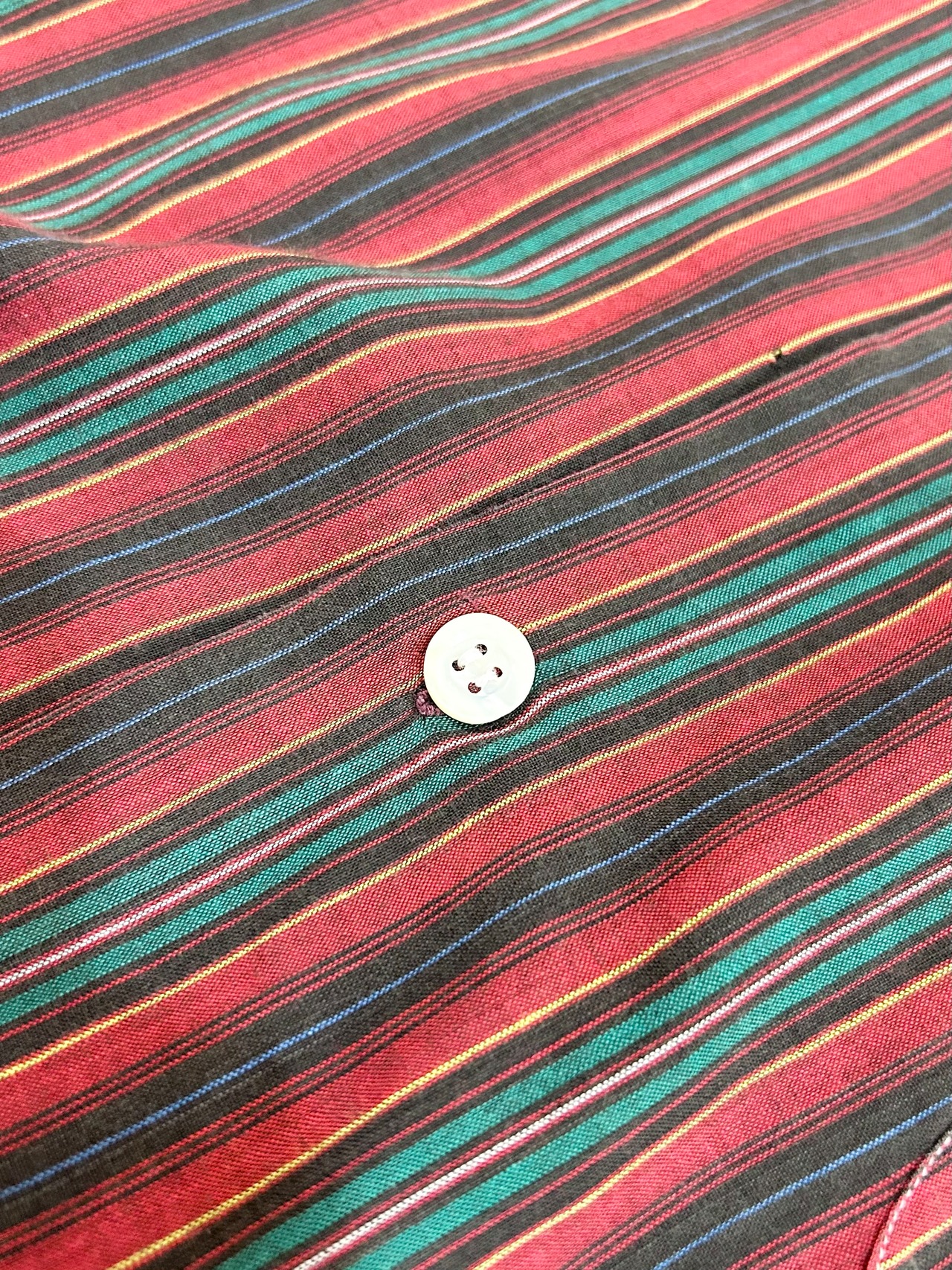 60s Hudson "DOUBLE NAME" S/S OPEN COLLAR SHIRT Size XL
