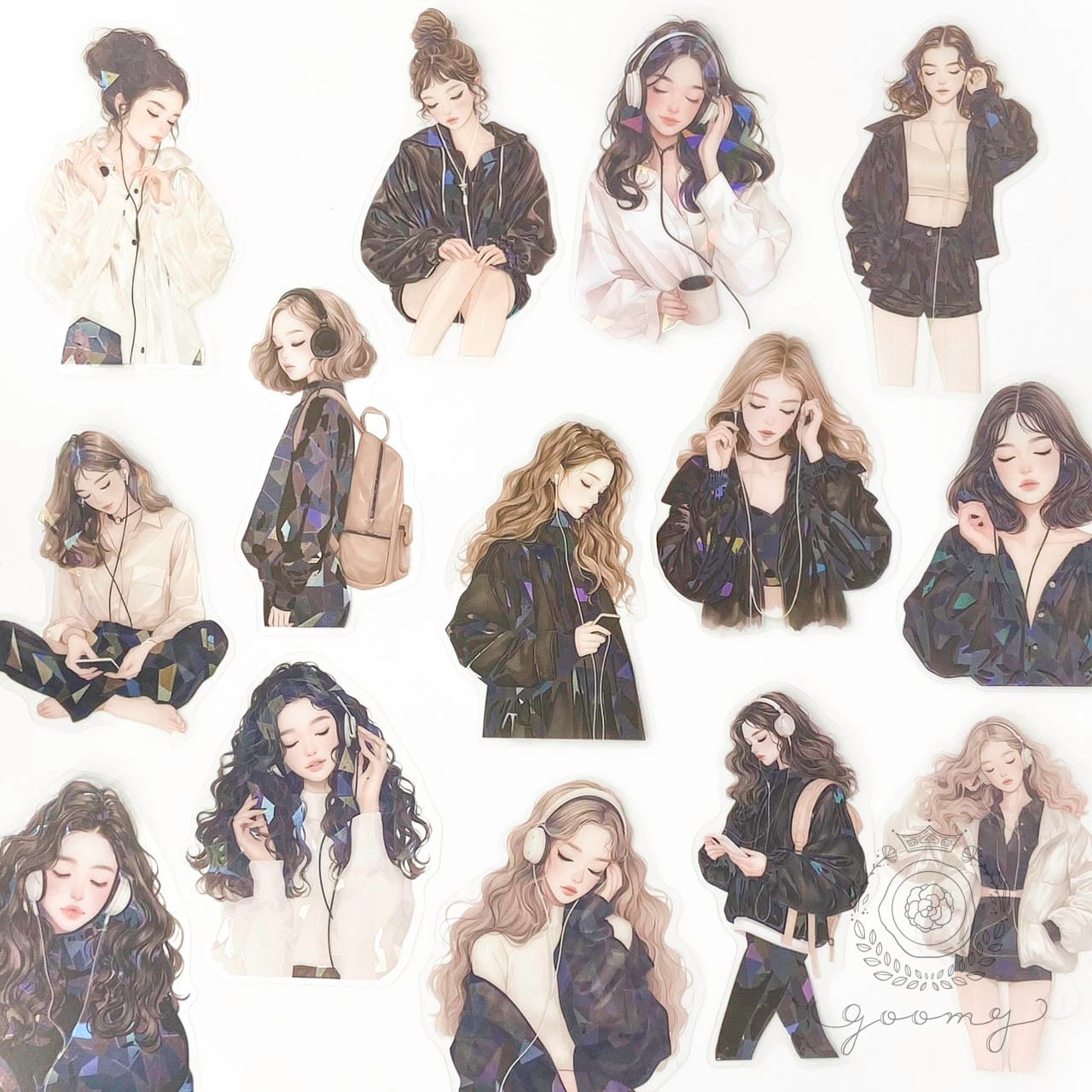 【再入荷】イラストフレークシール My Life Story 2<S737>