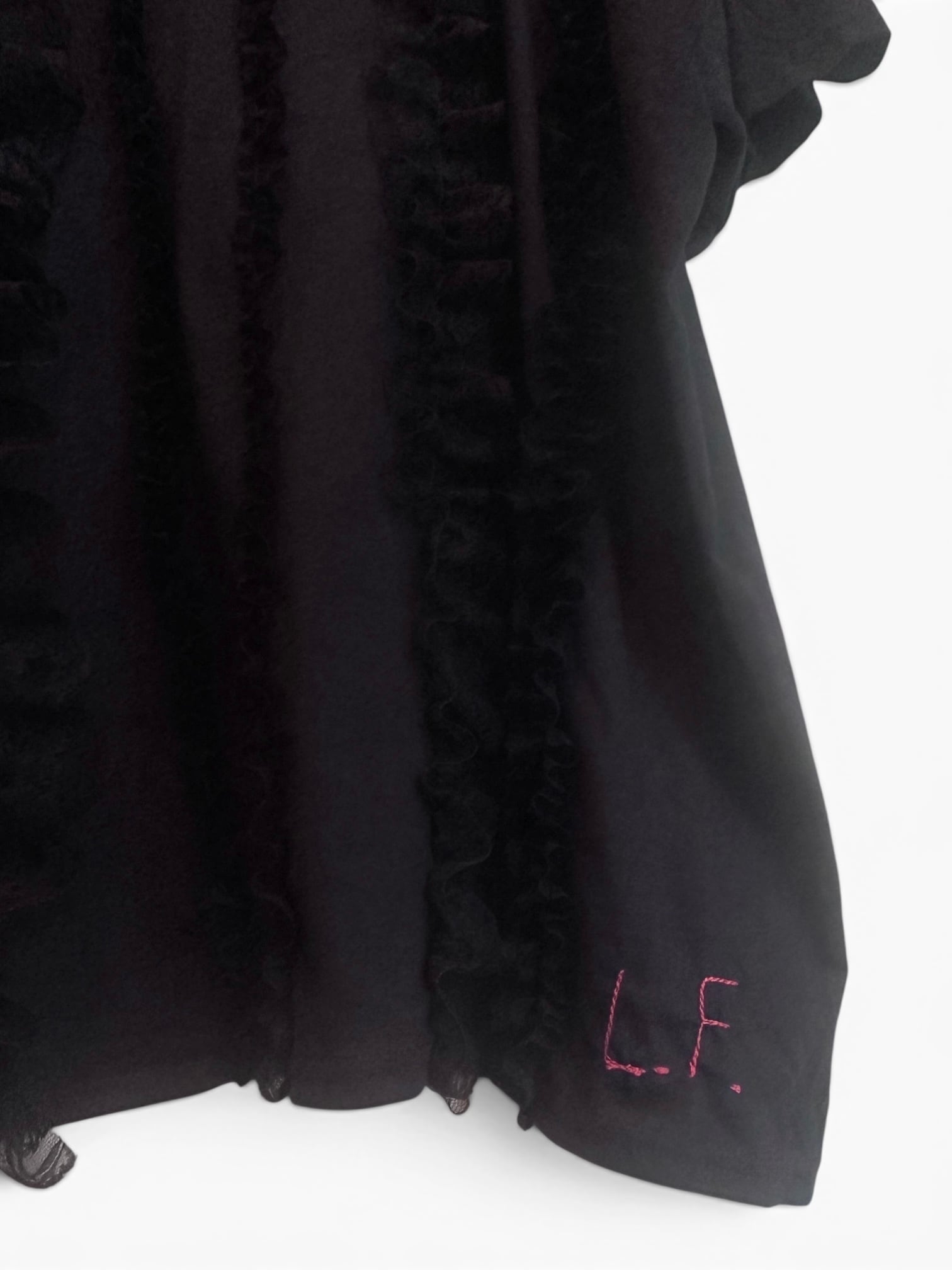 lessico familiare  [STRIPED RUFFLE TEE]