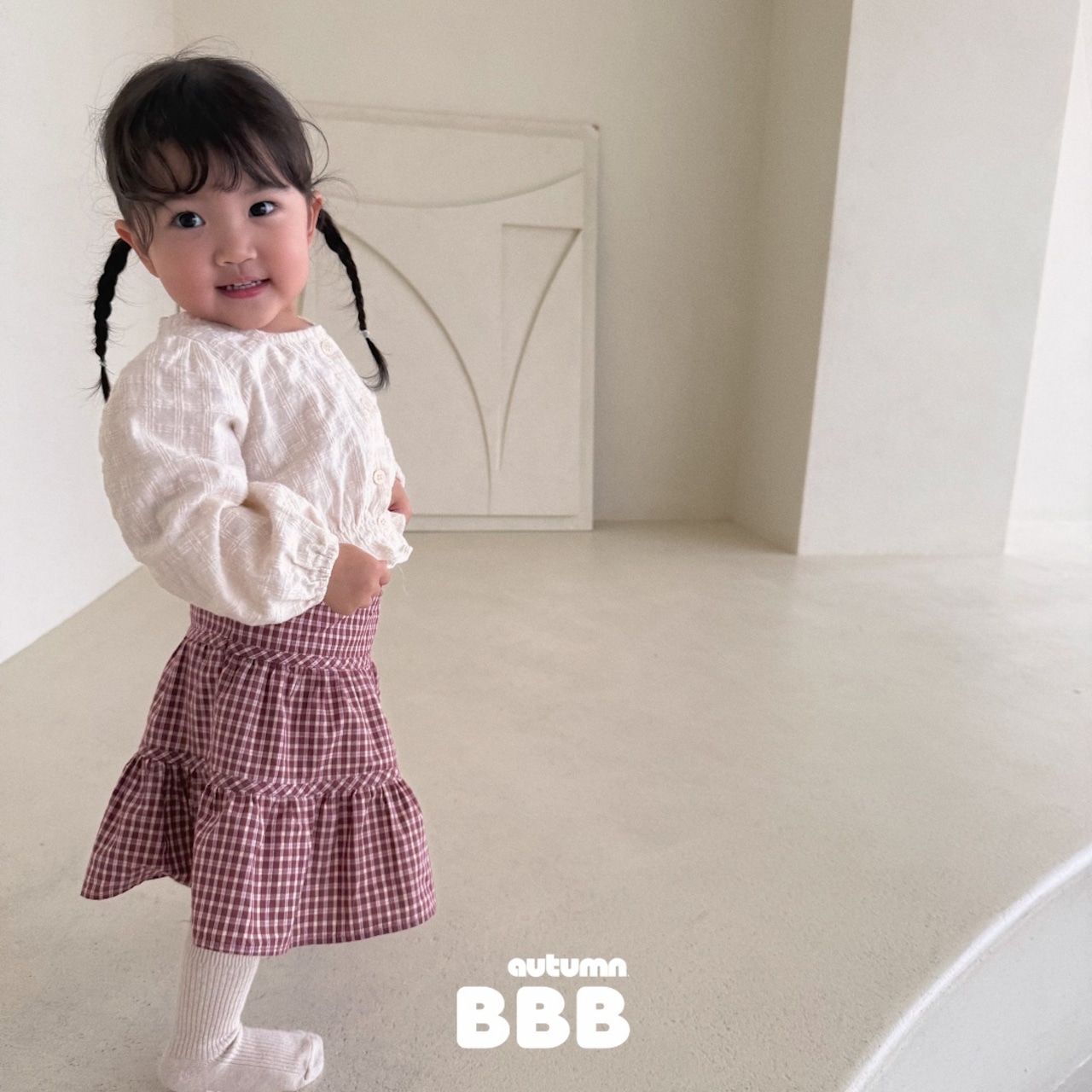 韓国子供服 / 26Autumn / 〖取寄〗BBB / チェック柄スカート / ]女子服 / キッズ服 *XXS~XL*