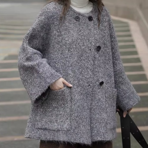 2色／ウールニットカーディガン ・20524