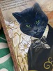 フランス製　 シャルル・ボードレール　詩人　猫　黒猫　ポストカード