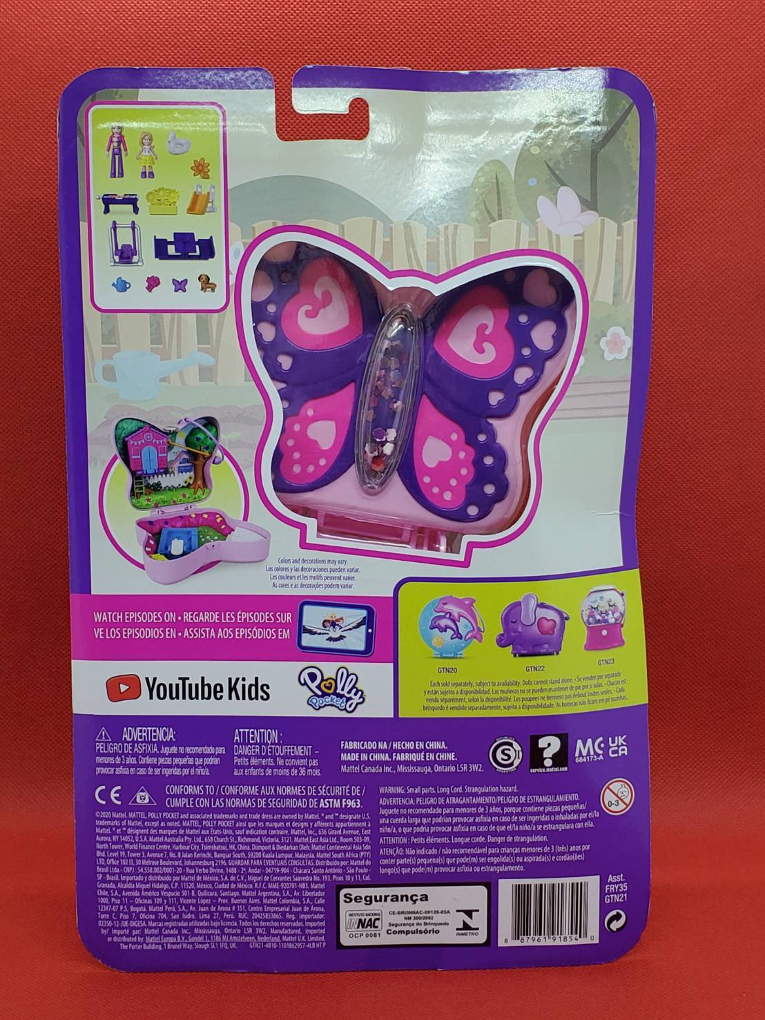 Pollypocket Big Pocket Butterfly Backyard