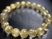 【S】ゴールドルチルクォーツブレスレット