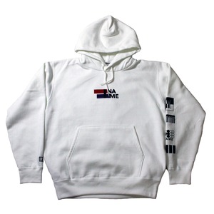 INAME logo artwork hoodie (White)
