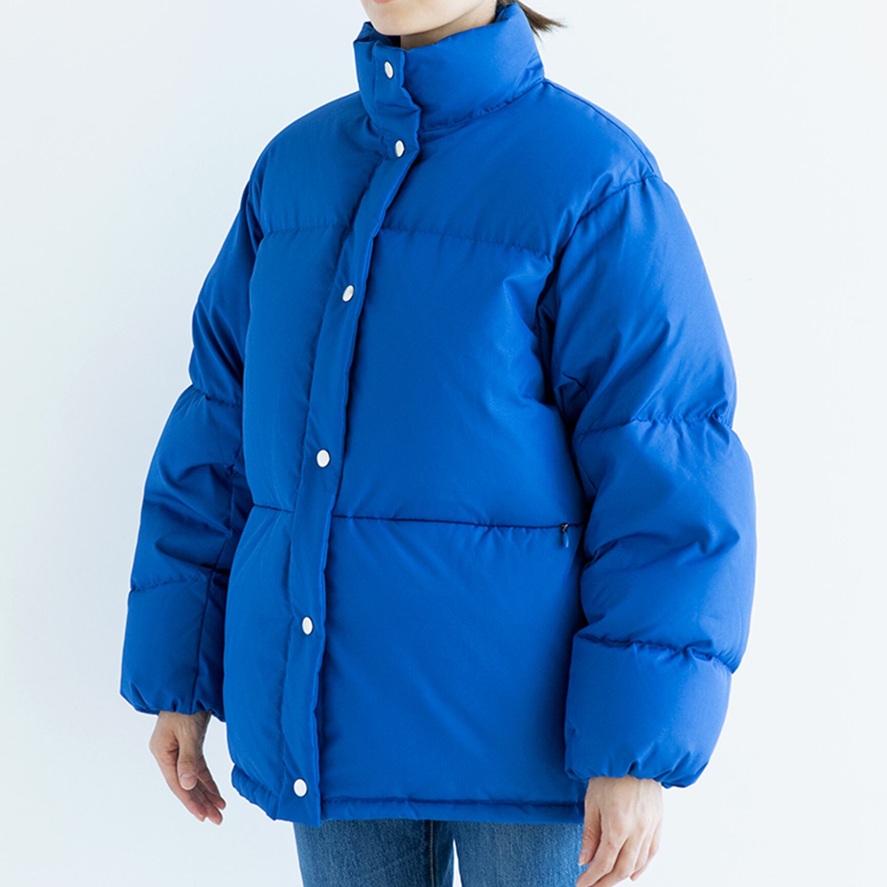 coln （dooms puffer jacket ）青 coln dooms puffer jacket blue - メルカリ
