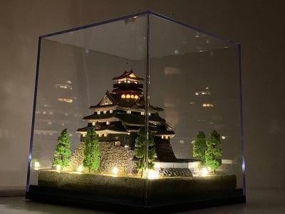 ☆完成品 京都御所 ケース付き ミニ24サイズ 日本の寺 世界遺産 神社