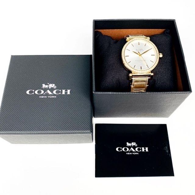 大特価】COACHコーチ 女性レディース 新品 腕時計 イエローゴールド