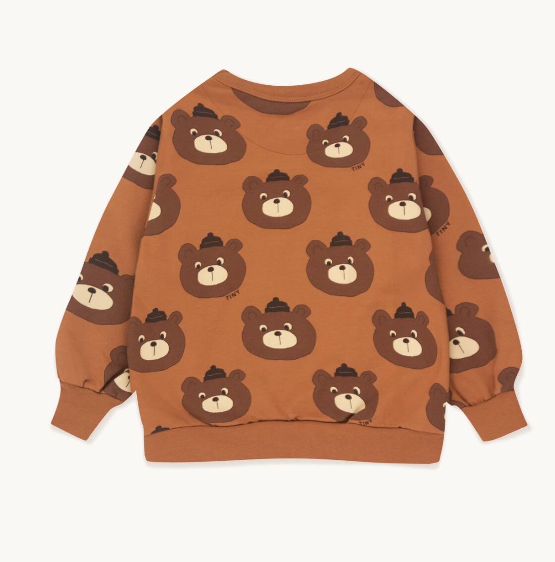 TINYCOTTONS BEARS BABY SWEATSHIRT *brown* | MILK.