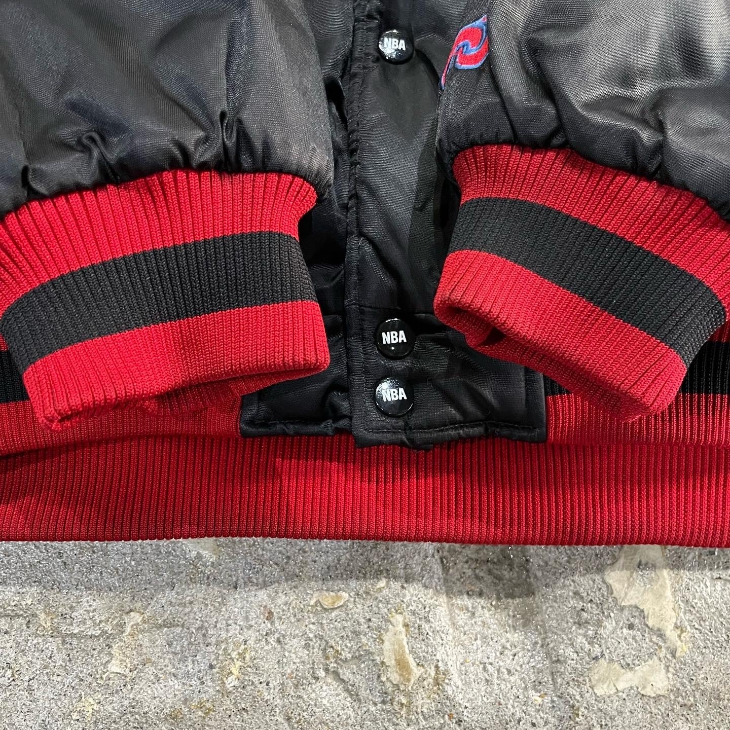 90s UNIQUE×NBA mulch Wappen nylon stadium jacket 【仙台店】 | What 