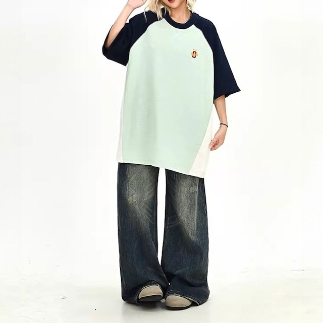 プレーンニュアンスシンプルラインロングスリーブトップス 2col R02124