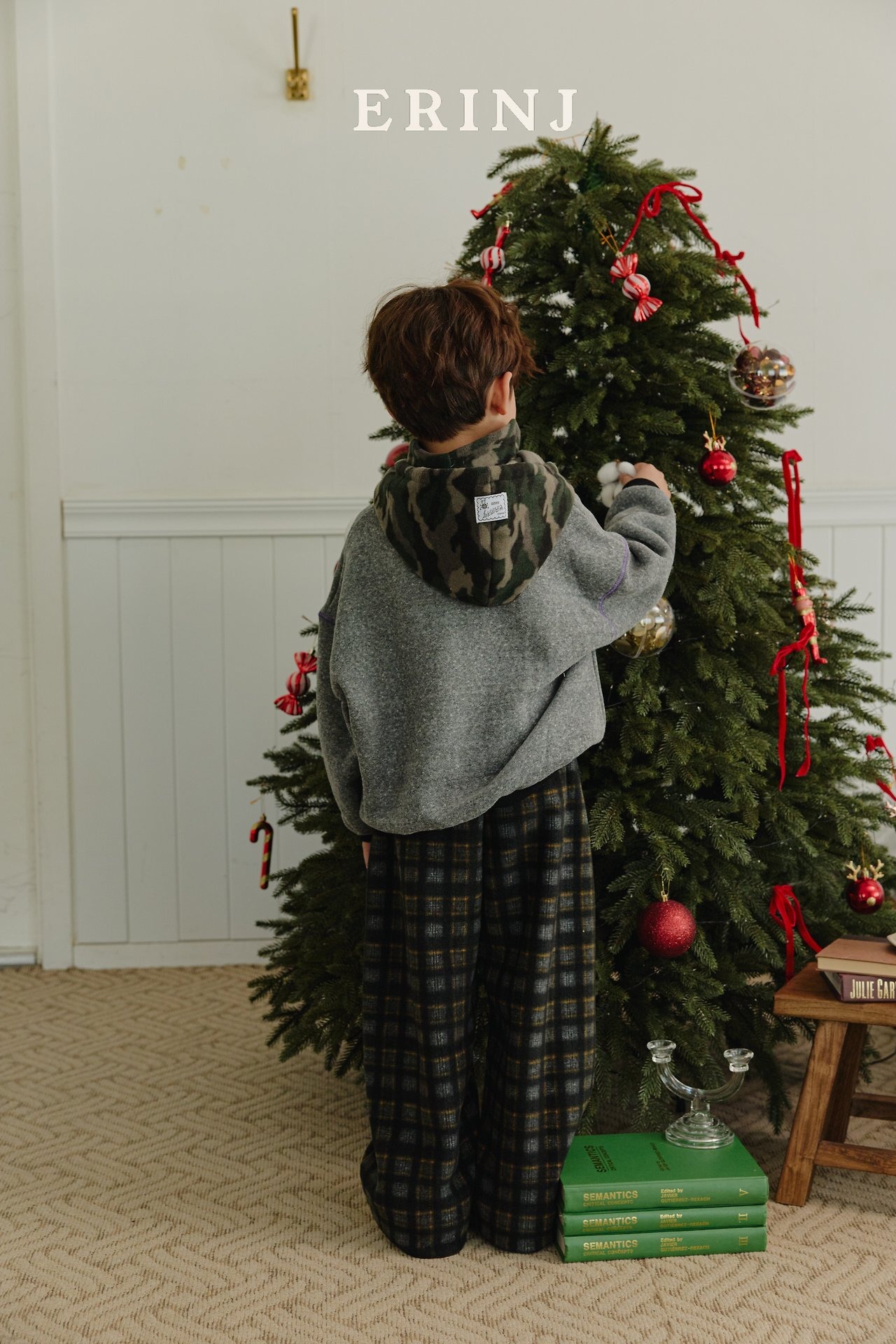 ERIN J［取寄］check warm pants 26winter