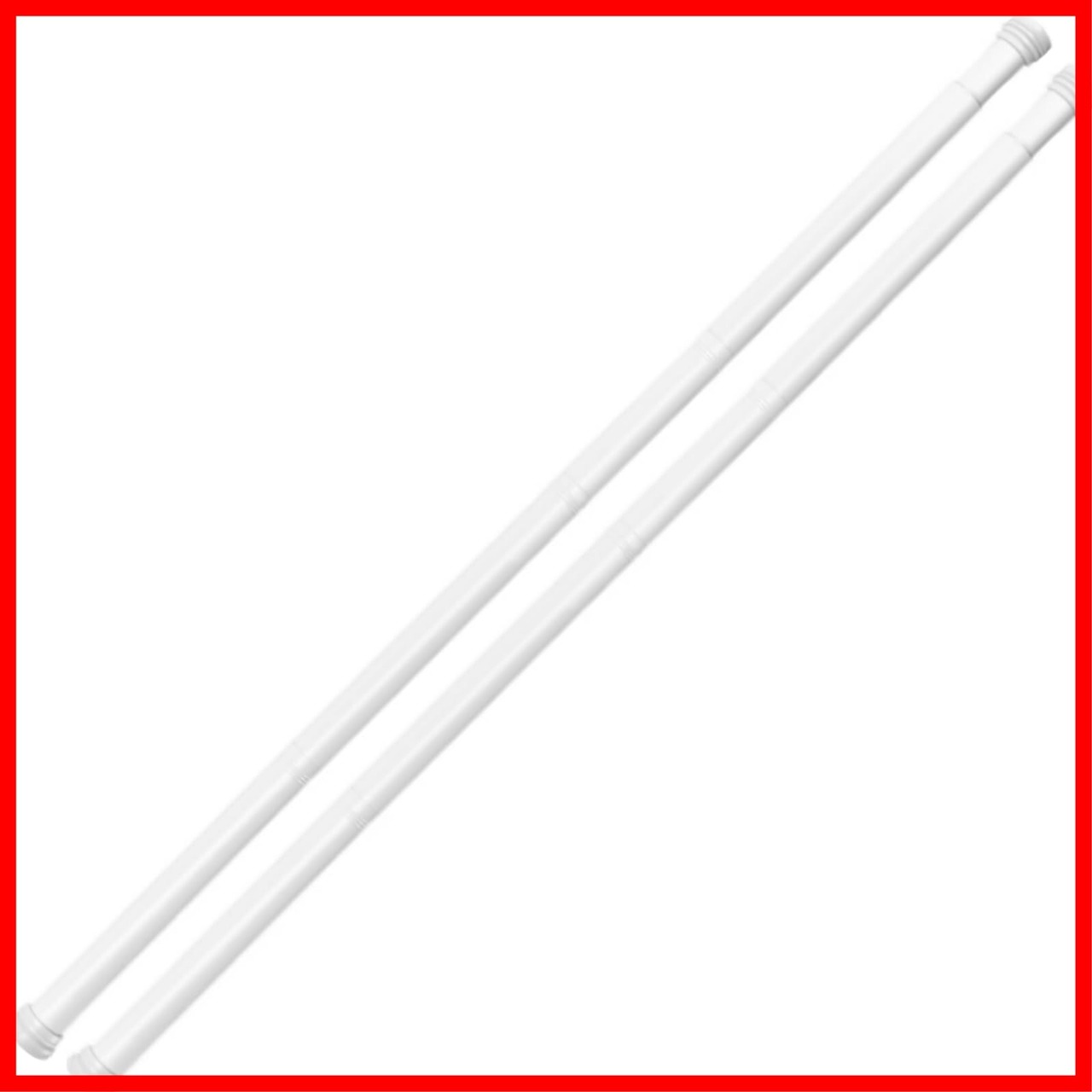 Goowin つっぱり棒 2個セット 目隠し 突っ張り棒 カーテン ポール 80cm~166cm 伸縮棒 クローゼット収納 整理棚 小物の整理 ...