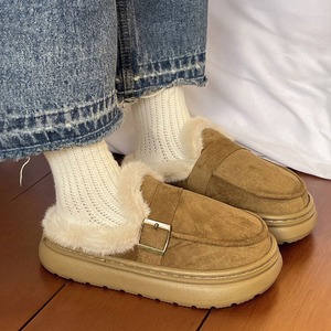 ルームスリッパ ファー モカシン 裏起毛 レディース 秋冬 韓国 ルームシューズ 防寒 保温 暖かい おしゃれ 冷え対策 大人 カジュアル 自宅用 来客用 歩きやすい ぺたんこ ふわふわ 大人可愛い 大人女子