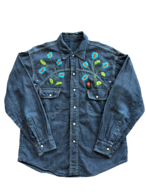 【Good Detail】1960～70s  EL CISNE(エルシスネ)  刺繍デニムシャツ  SIZE:－(実寸M相当) 