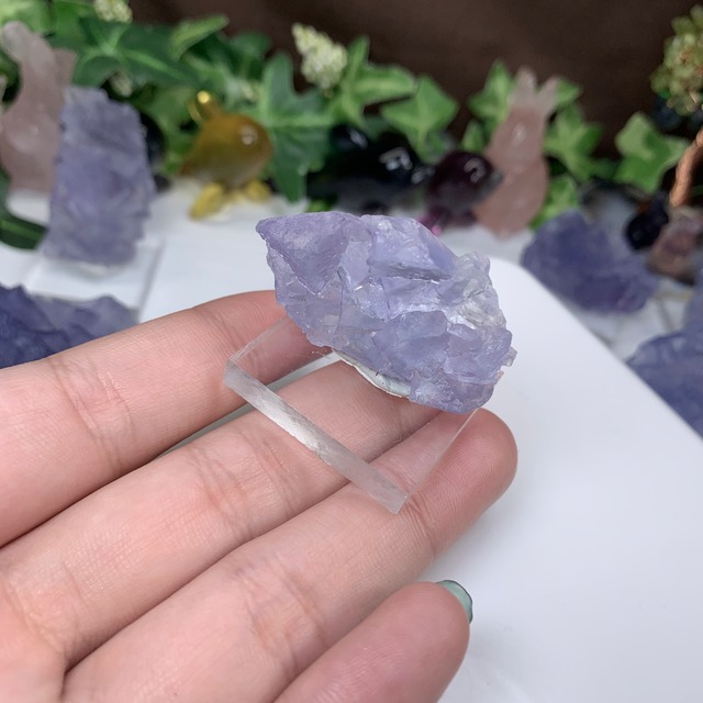 6.幻想的な色合い☆ヤオガンシャン産・ブルーフローライト原石