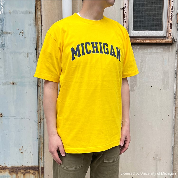 MICHIGAN大学 ミシガン カレッジプリントTシャツ カレッジ ロゴ