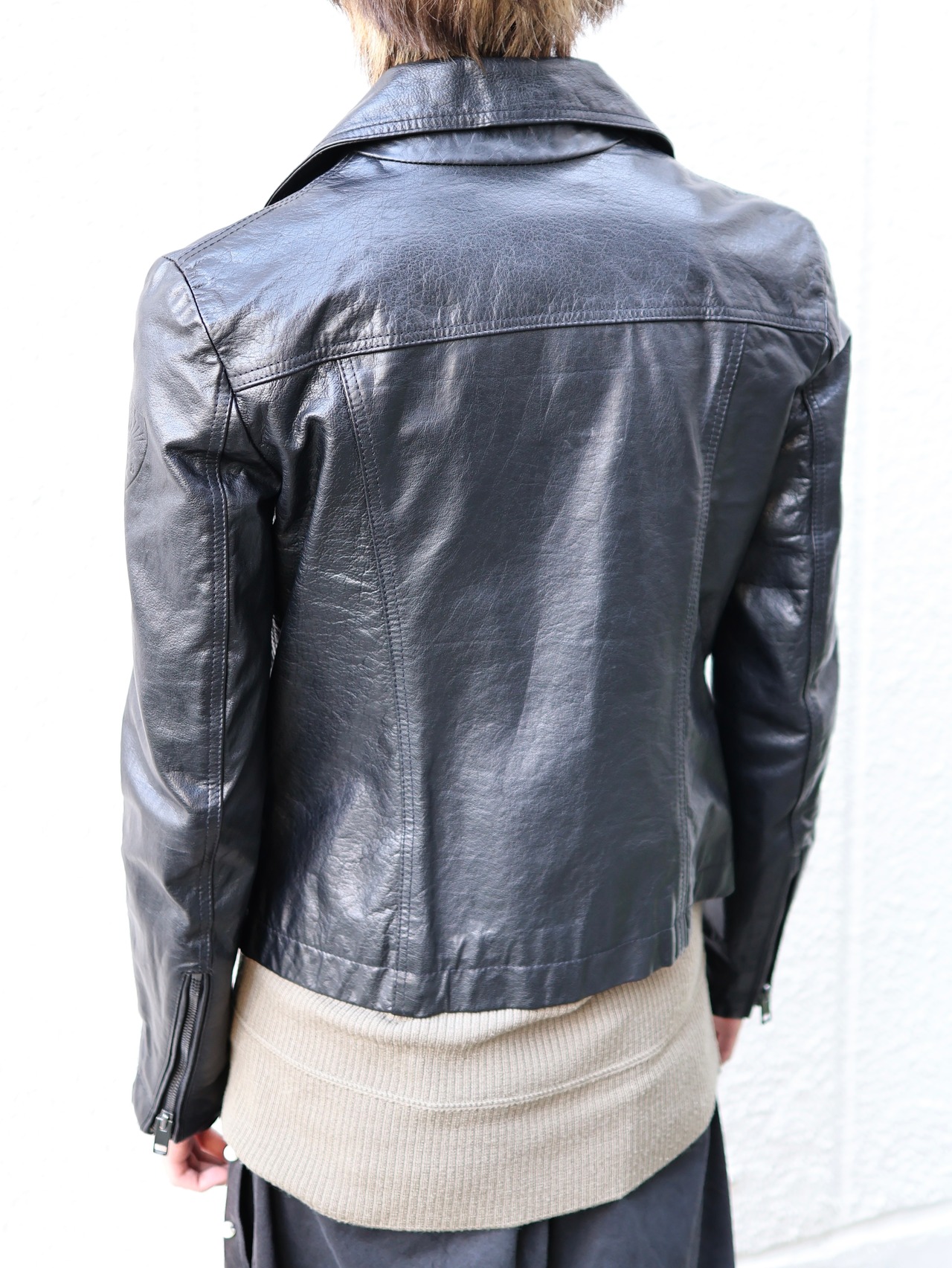 【diesel】double riders leather jacket