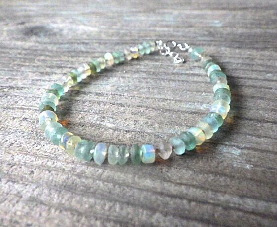 sv925 Ocean Romanglass Bracelet ローマングラス☆アジャスター