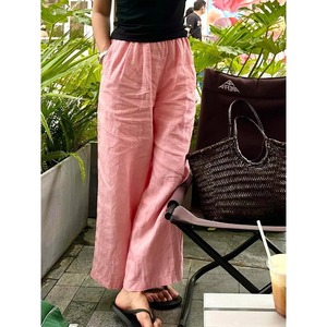 pink loose pants　102812