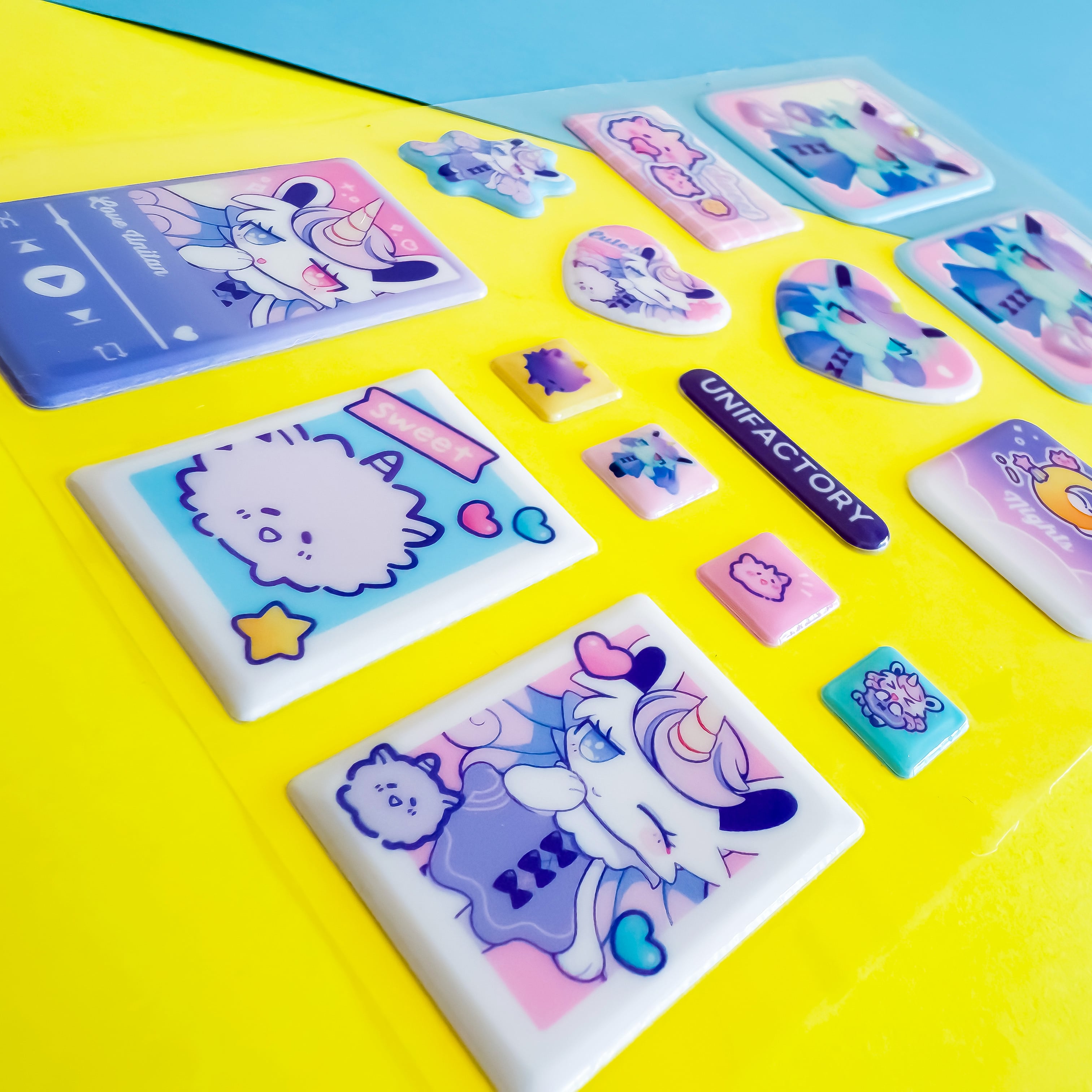 ぷくっとシールまとめ売り ぷっくりシール(10set) | UNIFACTORY ユニファクトリー | 【小ロット