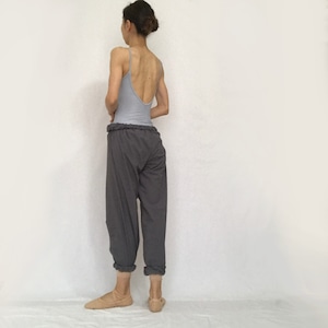 "Jasmine" Long Ballet Pants  - Sable Gray (「ジャスミン」ロングバレエパンツ -セーブル・グレー)