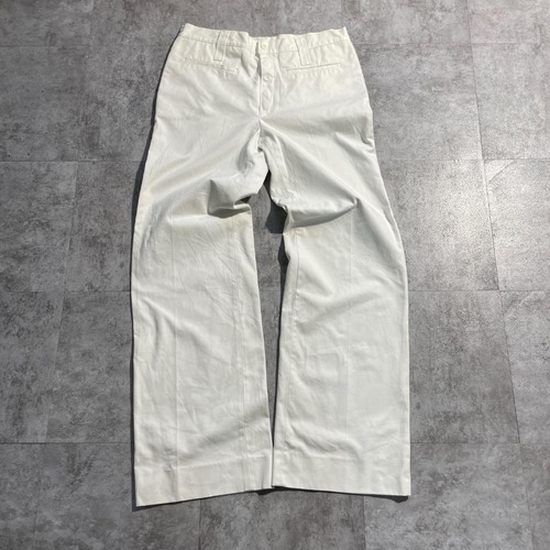 90s スペイン軍 実物 ホワイトサービス セーラーパンツ 50 LARGO w31