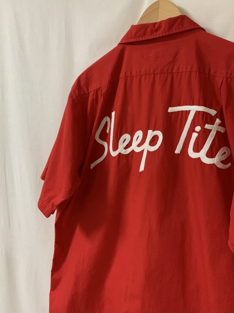1990's Embroidery Design Open Collar Shirt