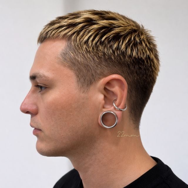 ボディピアス 26mm 28mm 30mm スタンダード ラウンド ステンレスピアス