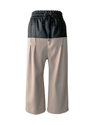 【予約 前金30%】KISHIDAMIKI   eco leather trousers