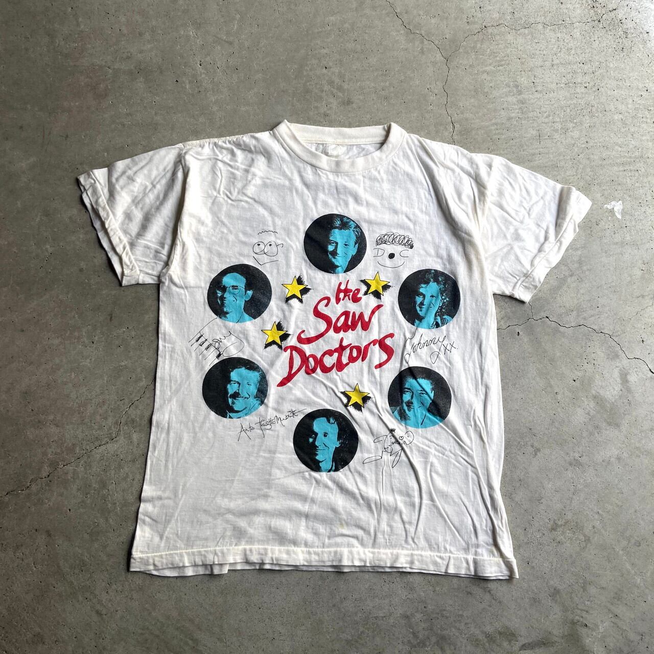 80〜90年代 The Saw Doctors バンドTシャツ メンズL相当 古着 ソー