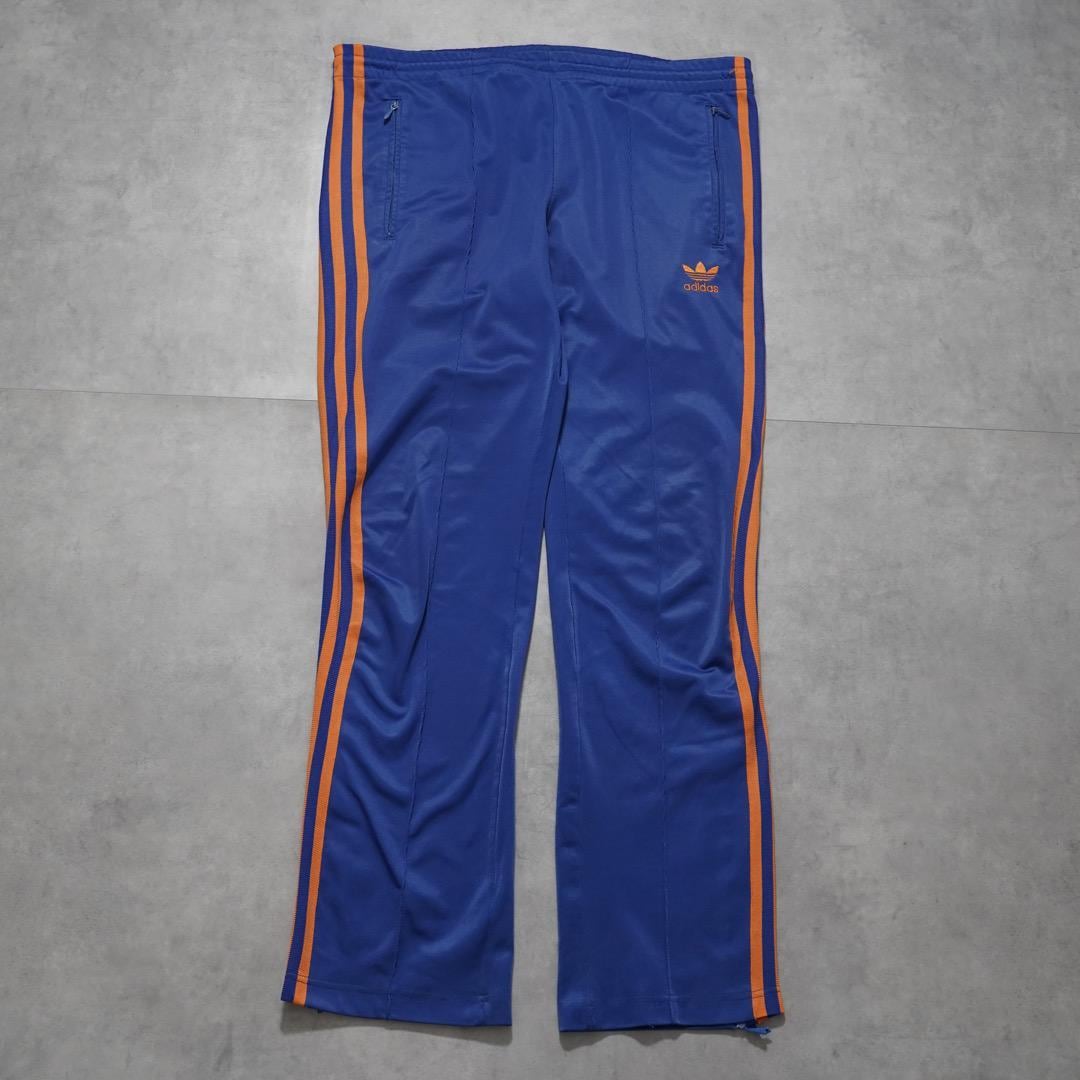 adidas アディダス トラックパンツ 刺繍 古着 青 オレンジ 16283 | fuufu