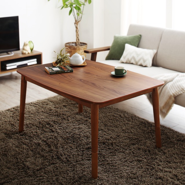 4段階高さ調節こたつテーブルコルテ2: 長方形(75×105cm) | Castle.of.north