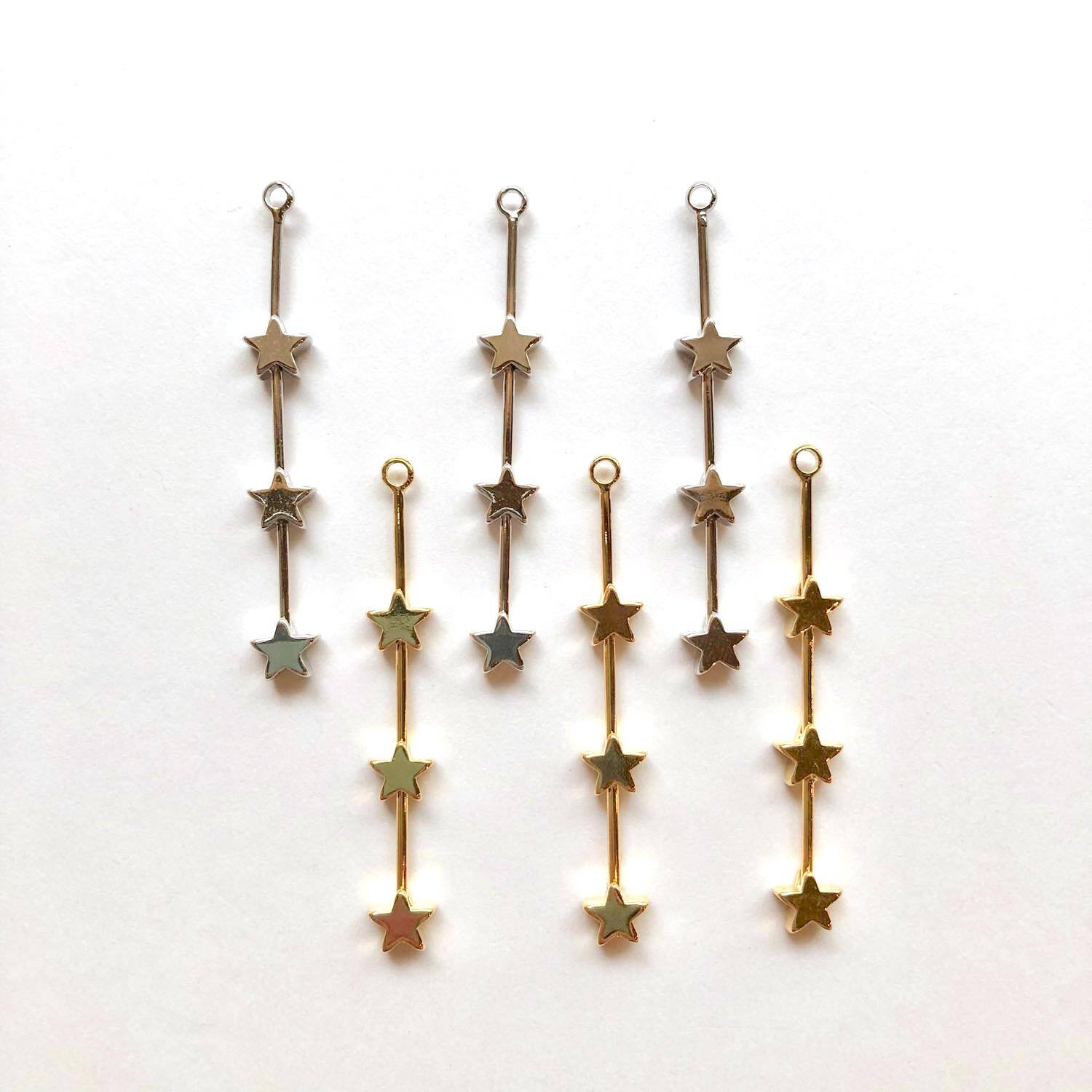 星3つのスティックチャーム