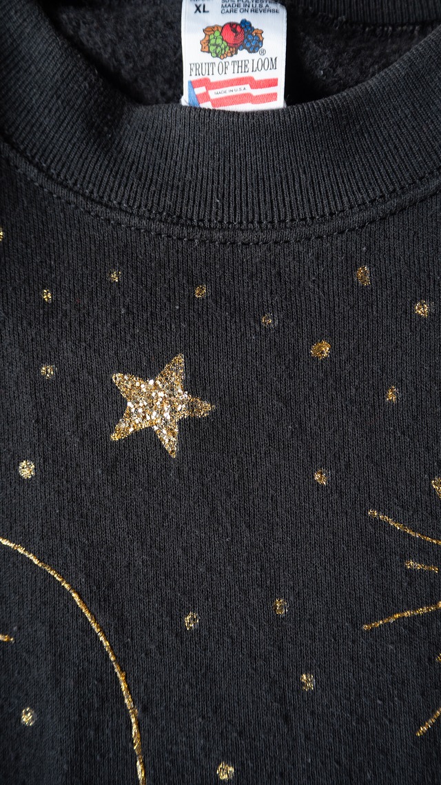 unknown '90s vintage "FRUIT OF THE LOOM"body decorated sweat