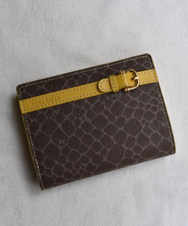NINA RICCI/ vintage giraffe pattern wallet.