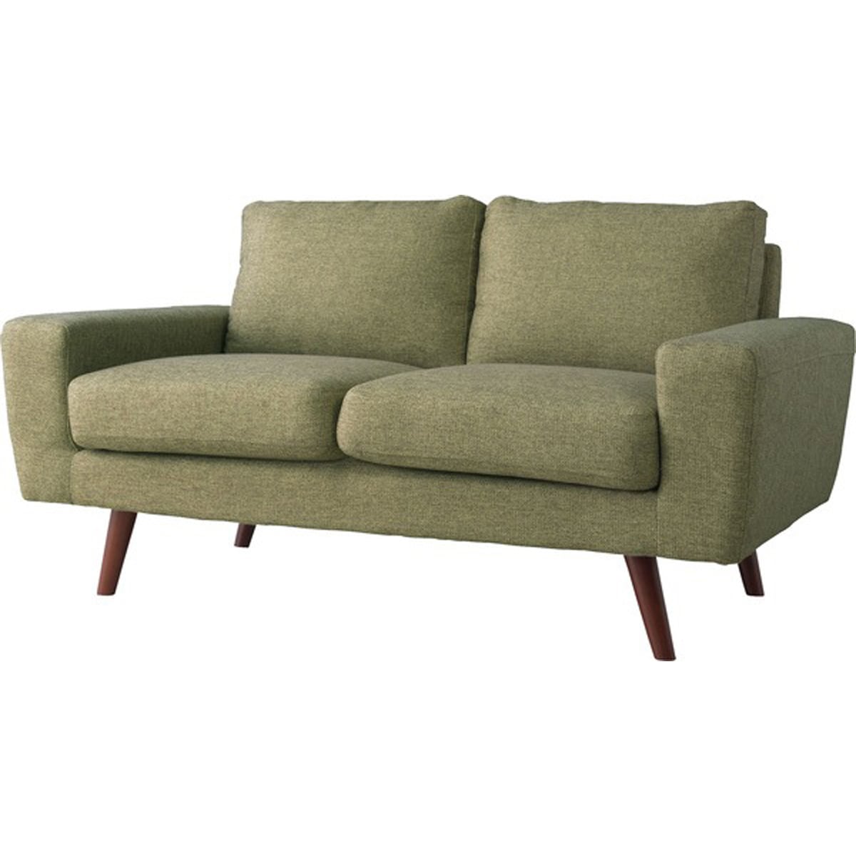 ルシア 2人掛 木フレーム Sバネ ポケットコイル ポリエステル