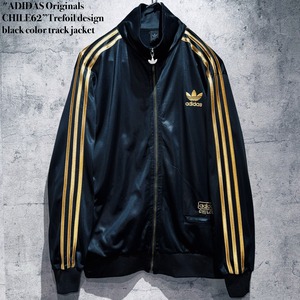 "ADIDAS Originals CHILE62”Trefoil design black color track jacket