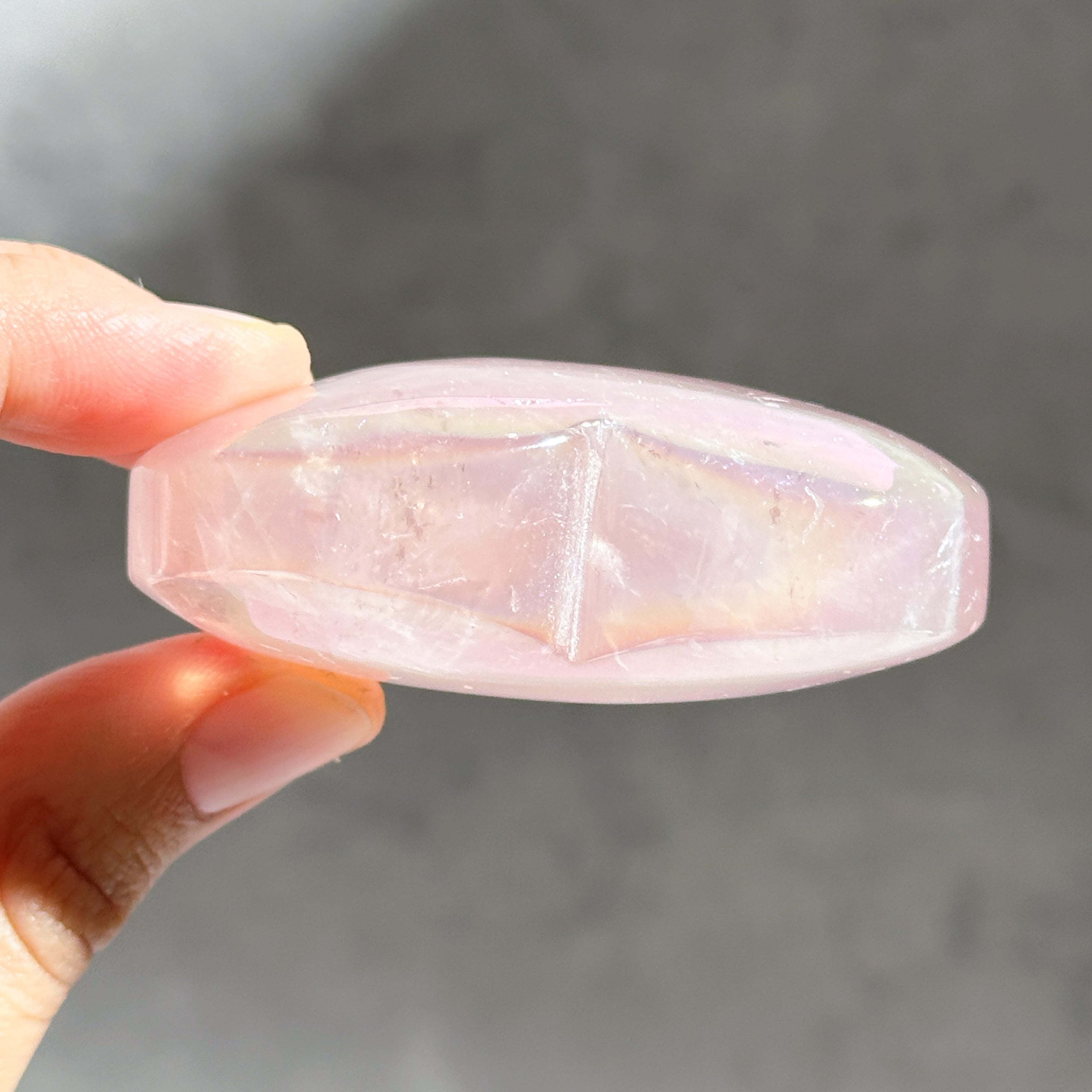 ♡エンジェルオーラローズクォーツ ハート86♡ Angel Aura Rose Quartz