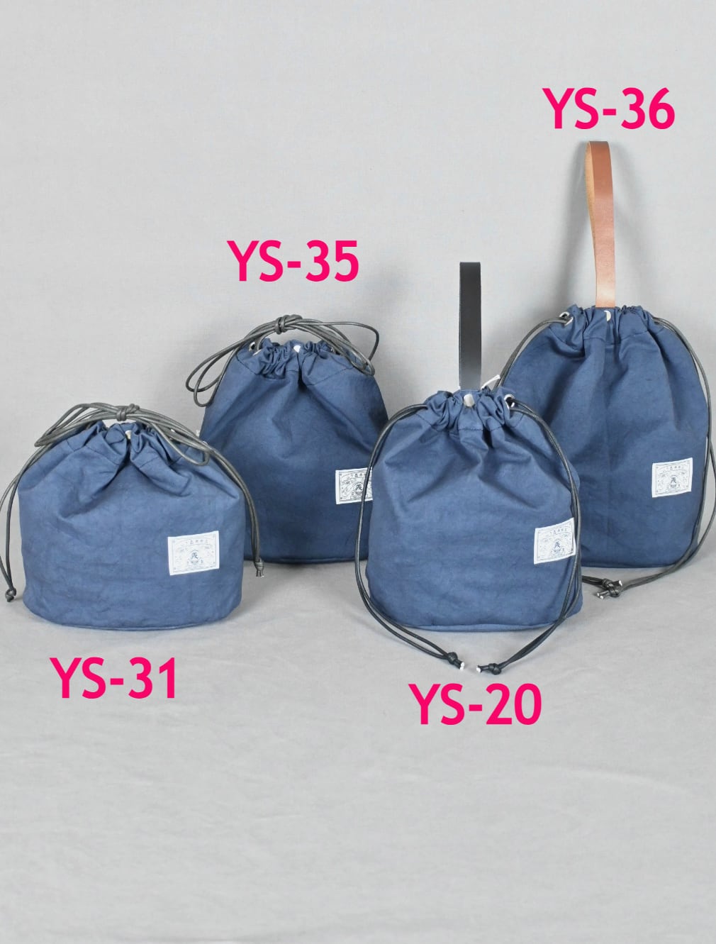 ワンハンドル巾着バッグ 【中】 グリーンカーキ YS-20 | YAMASHITA