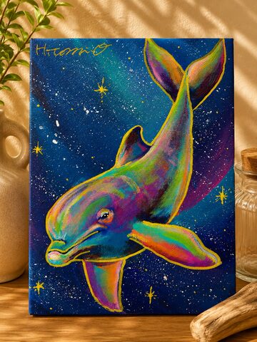 Y-46/23】油彩画 油絵 原画 絵画 現代アート 真作 動物画 ライオン