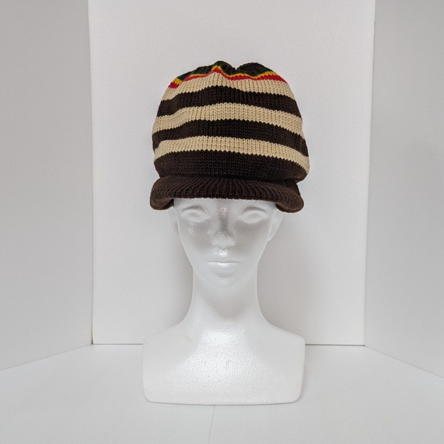 ジャマイカ直輸入タム　Brown×Rasta 3