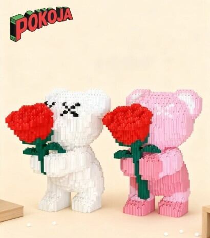 POKOJA 】3996ぴーす 花束クマビルディングブロック PK0016-1225