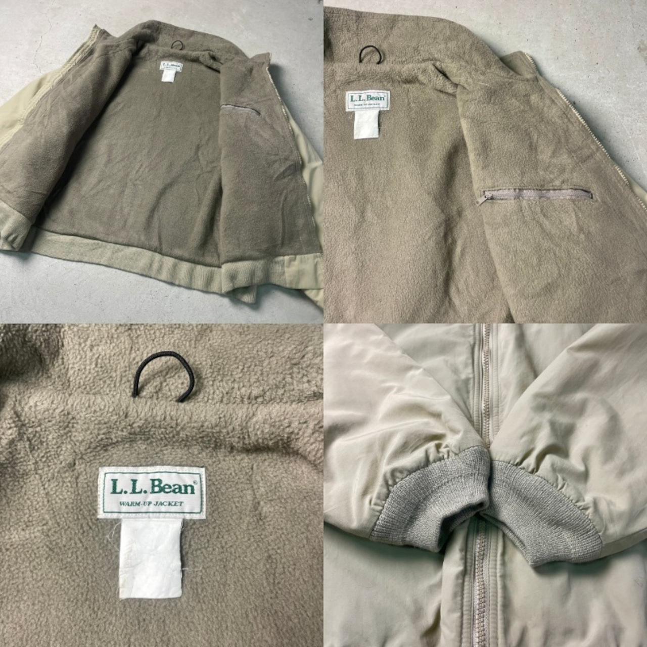 80年代 L.L.Bean エルエルビーン カタディンロゴ WARM-UP JACKET 