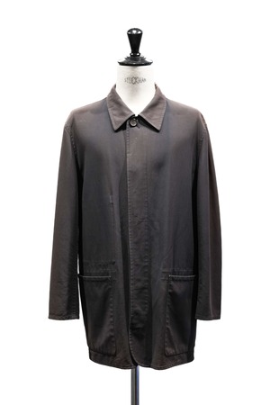 90's "HERMÈS" Cotton Fly-Front Coverall (Design by Véronique Nichianian)