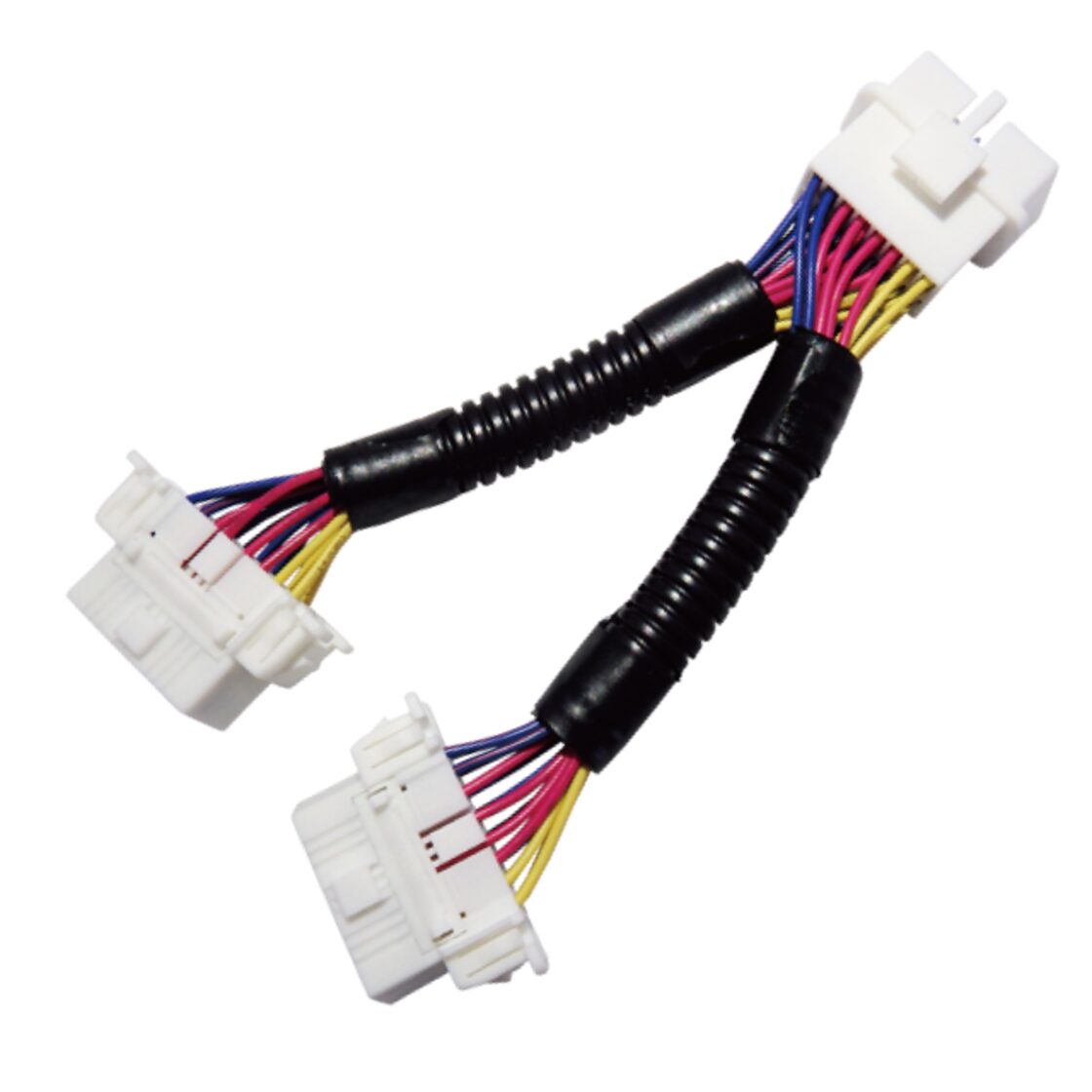 OBD2 分岐ハーネス 16ピン 2ポート 汎用 OBD レーダー メーター 自動 